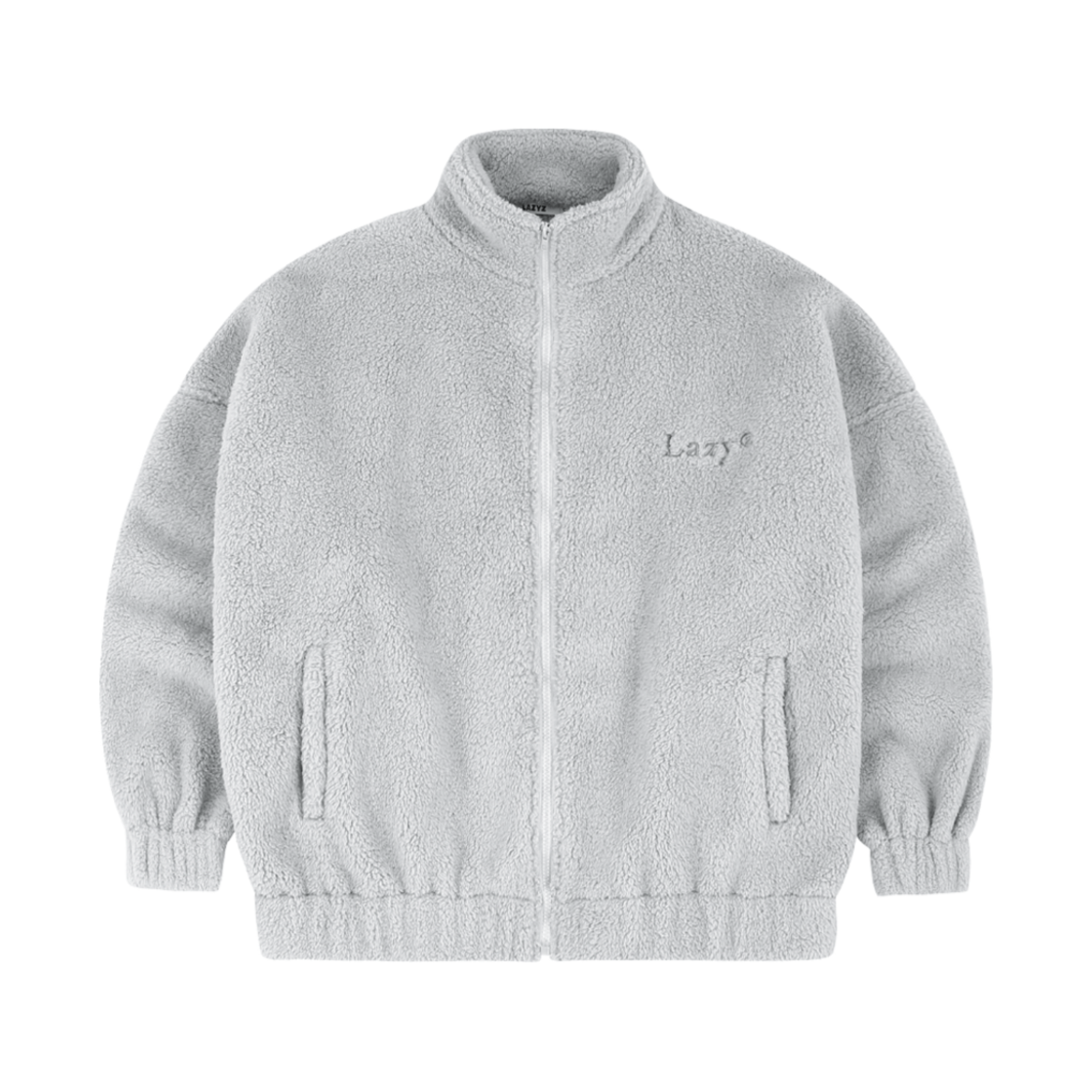 레이지지 코지 퍼지 오버사이즈 플리스 자켓 포그