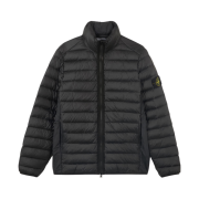 Stone Island 4100429 Loom Woven Chambers Nylon Down-TC Jacket with Anti-Drop Black - 25SS