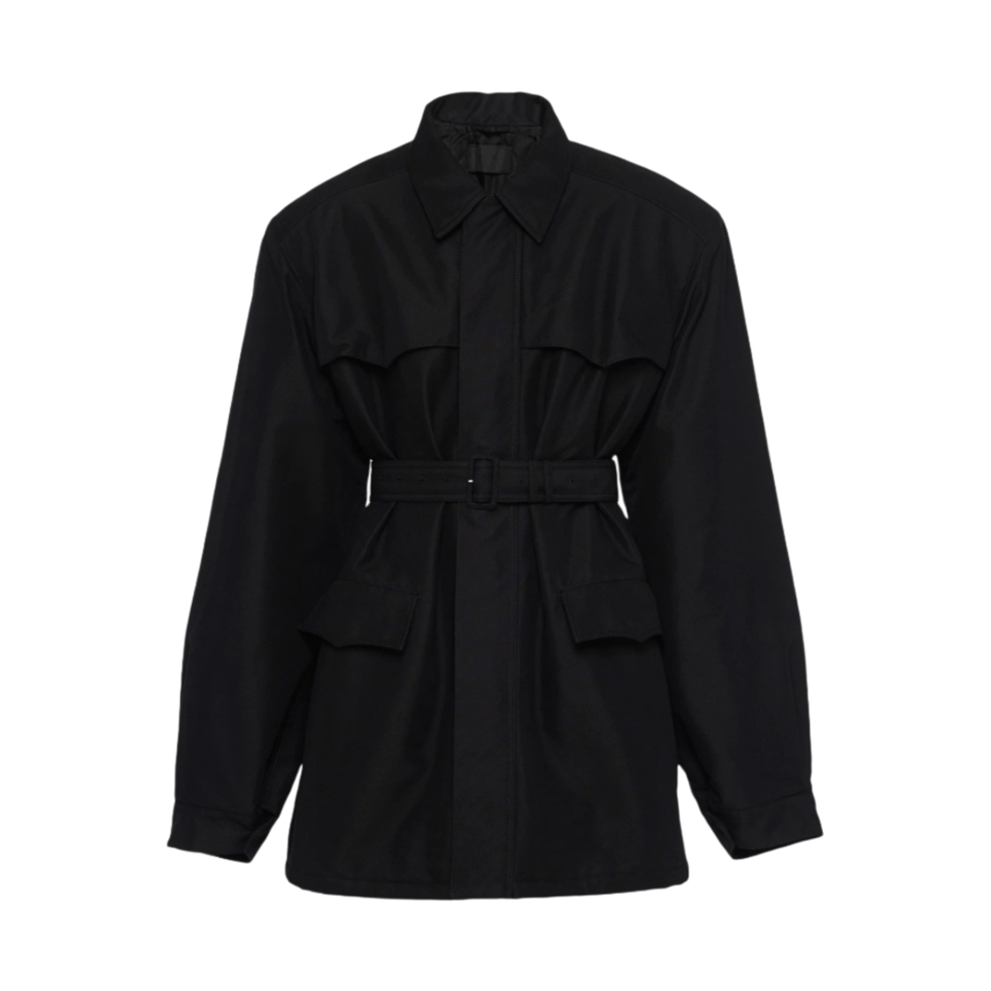 SGC091-11HJ-F0002 Prada Technical Canvas Parka Black