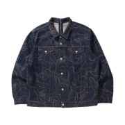 BAPE x Levi's Camo Trucker Jacket Indigo
