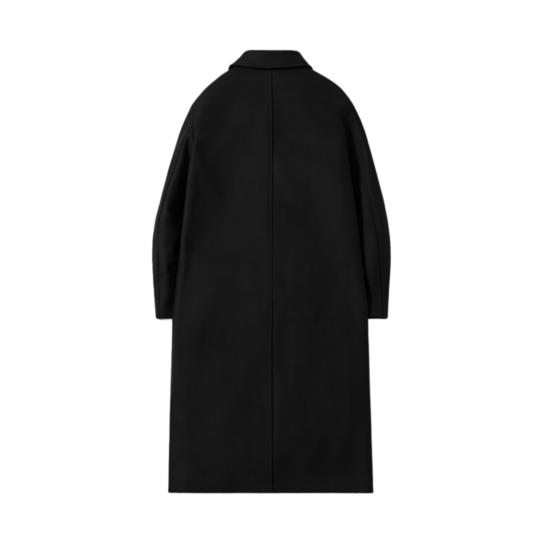 포터리 멜튼 울 맥 코트 수퍼 파인 캐시미어 울 블렌드 멜튼 클로스 다크 네이비(Pottery Melton Wool Mac Coat Super Fine Cashmere Wool Blend Melton Cloth Dark Navy) - 2