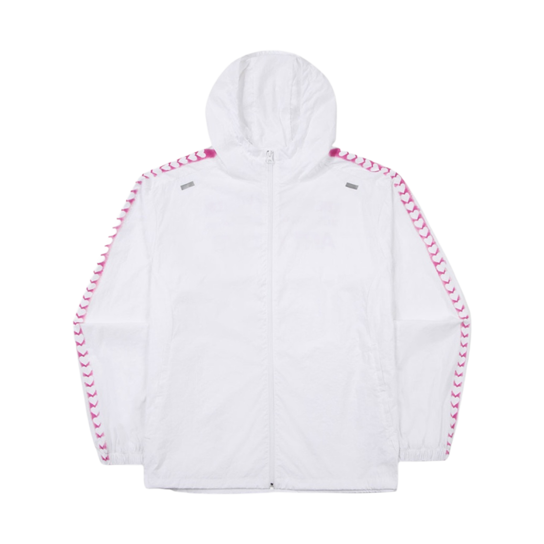 더뮤지엄비지터 x 휠라 하트 라인 윈드브레이커 화이트(The Museum Visitor x Fila Heart Line Windbreaker White)