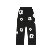 Denim Tears Cotton Wreath Baggy Sweatpants Black