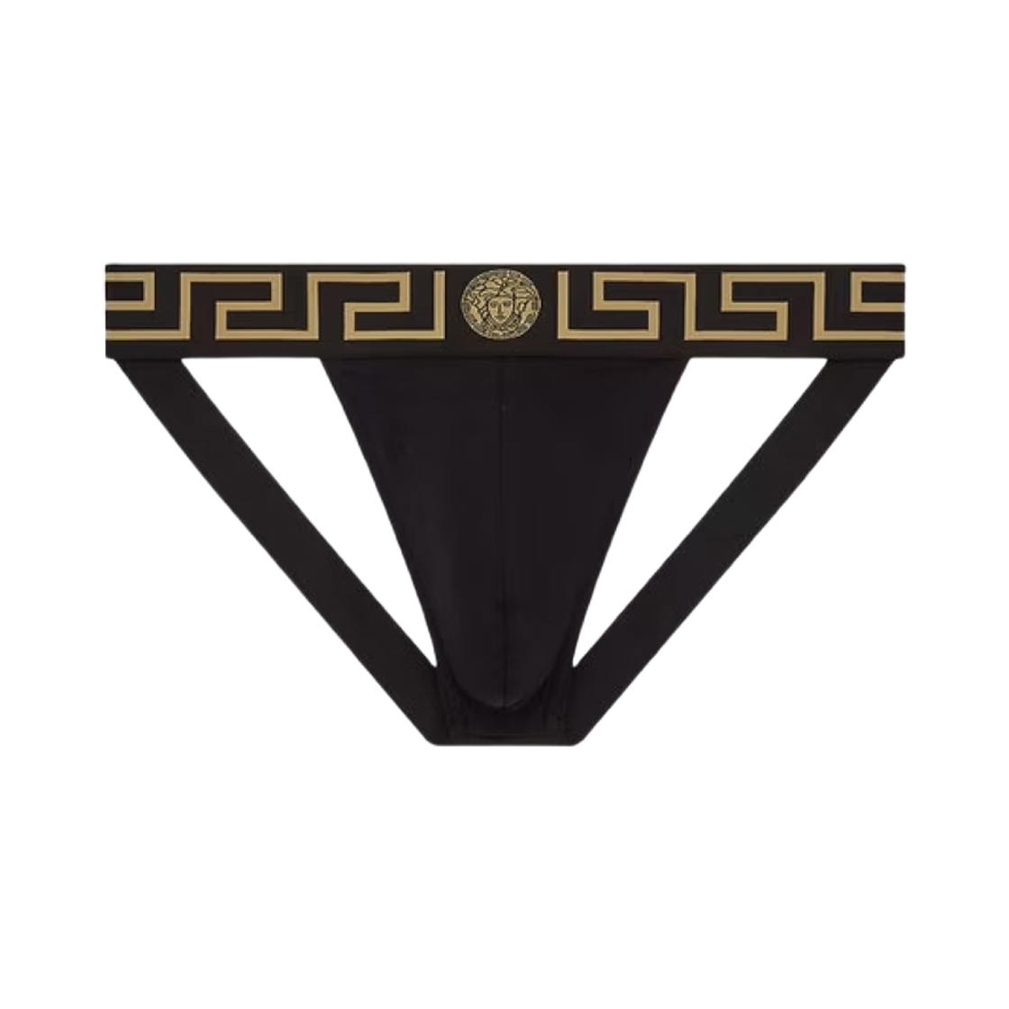 베르사체 그레카 보더 조크스트랩 블랙(Versace Greca Border Jockstrap Black)
