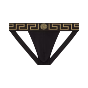 Versace Greca Border Jockstrap Black