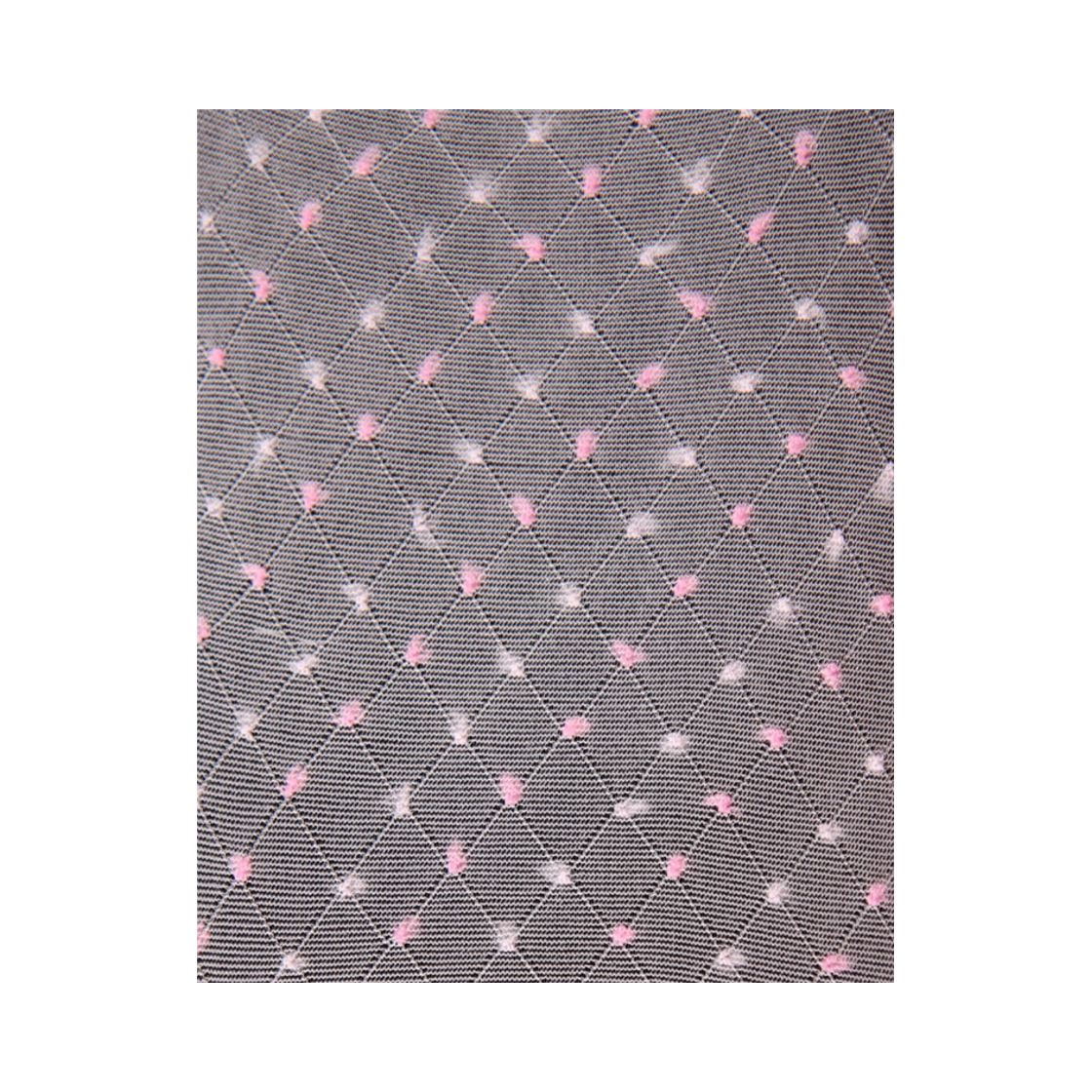 L0000093 Onnitella Pink Dia Dot Tights White