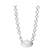 Tiffany & Co. Return to Tiffany Oval Tag Necklace Sterling Silver