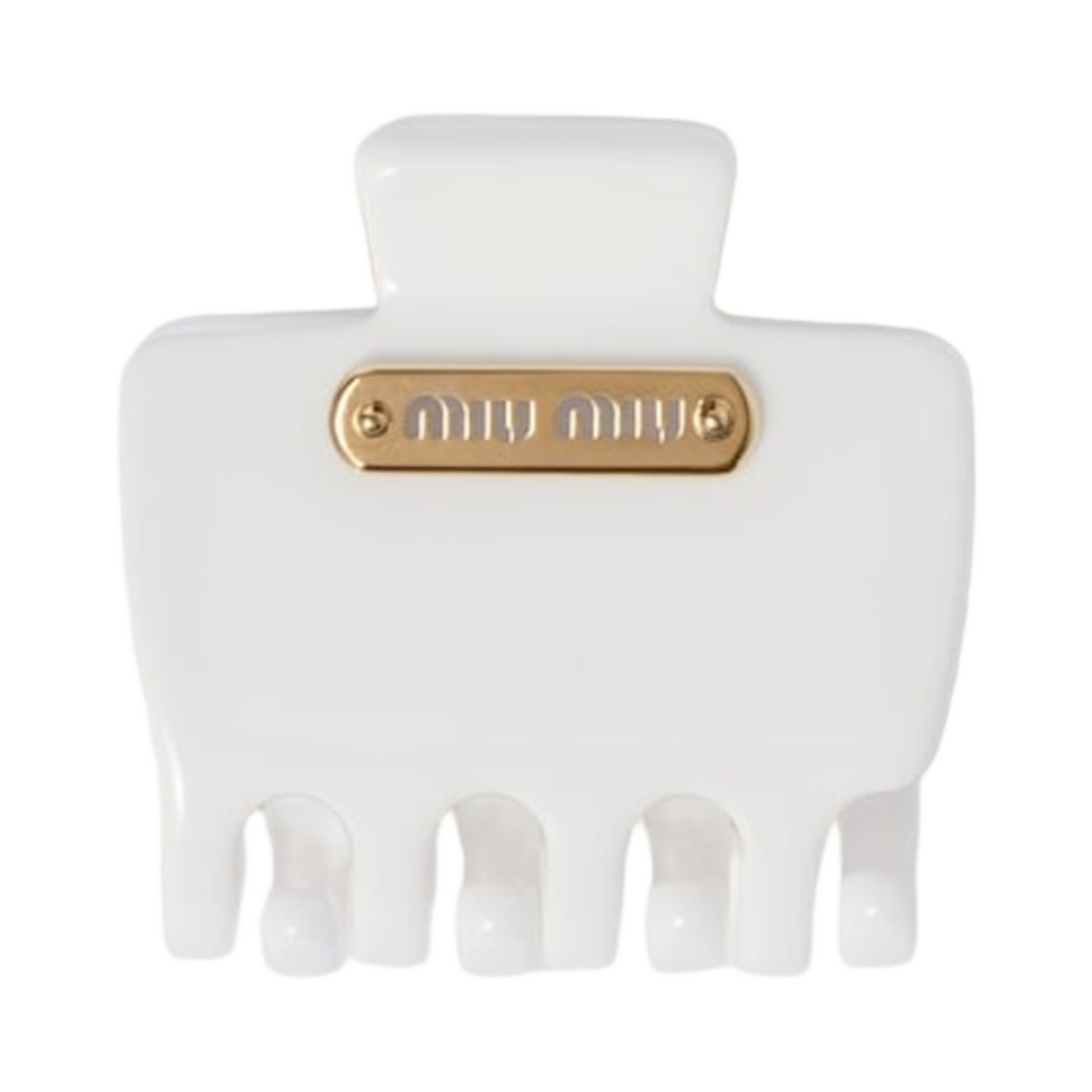 (W) 미우 미우 플렉시글라스 클립 화이트