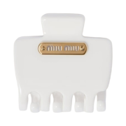 (W) Miu Miu Plexiglas Clip White