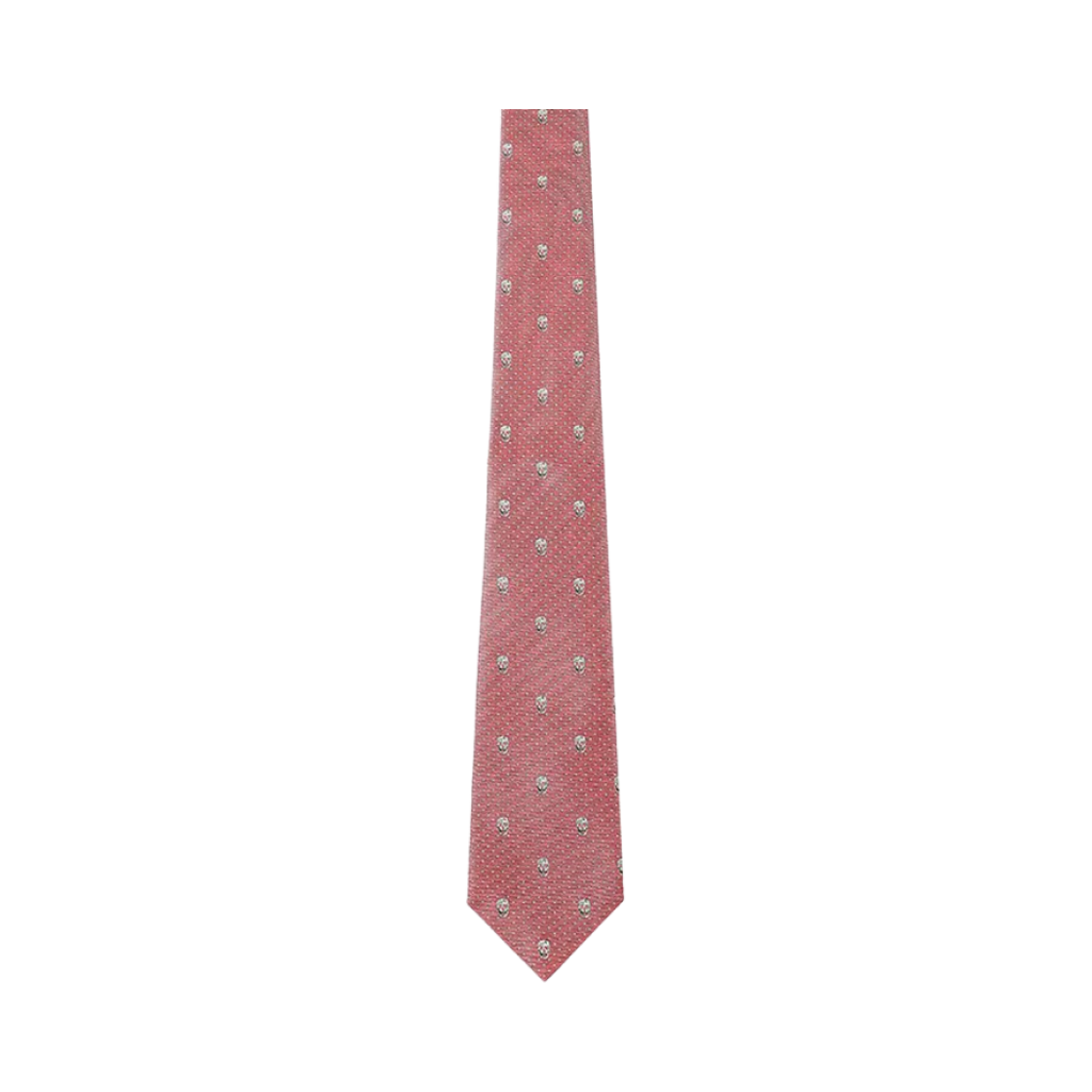 1657244Q0535878 Alexander McQueen Skull Silk Tie Red