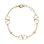 (W) Valentino Vlogo Signature Metal Bracelet Gold
