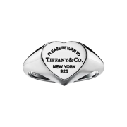 Tiffany & Co. Return to Tiffany Heart Signet Ring Small Sterling Silver