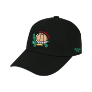 Plastick Bandage Hurt 6 Pannel Cap Black
