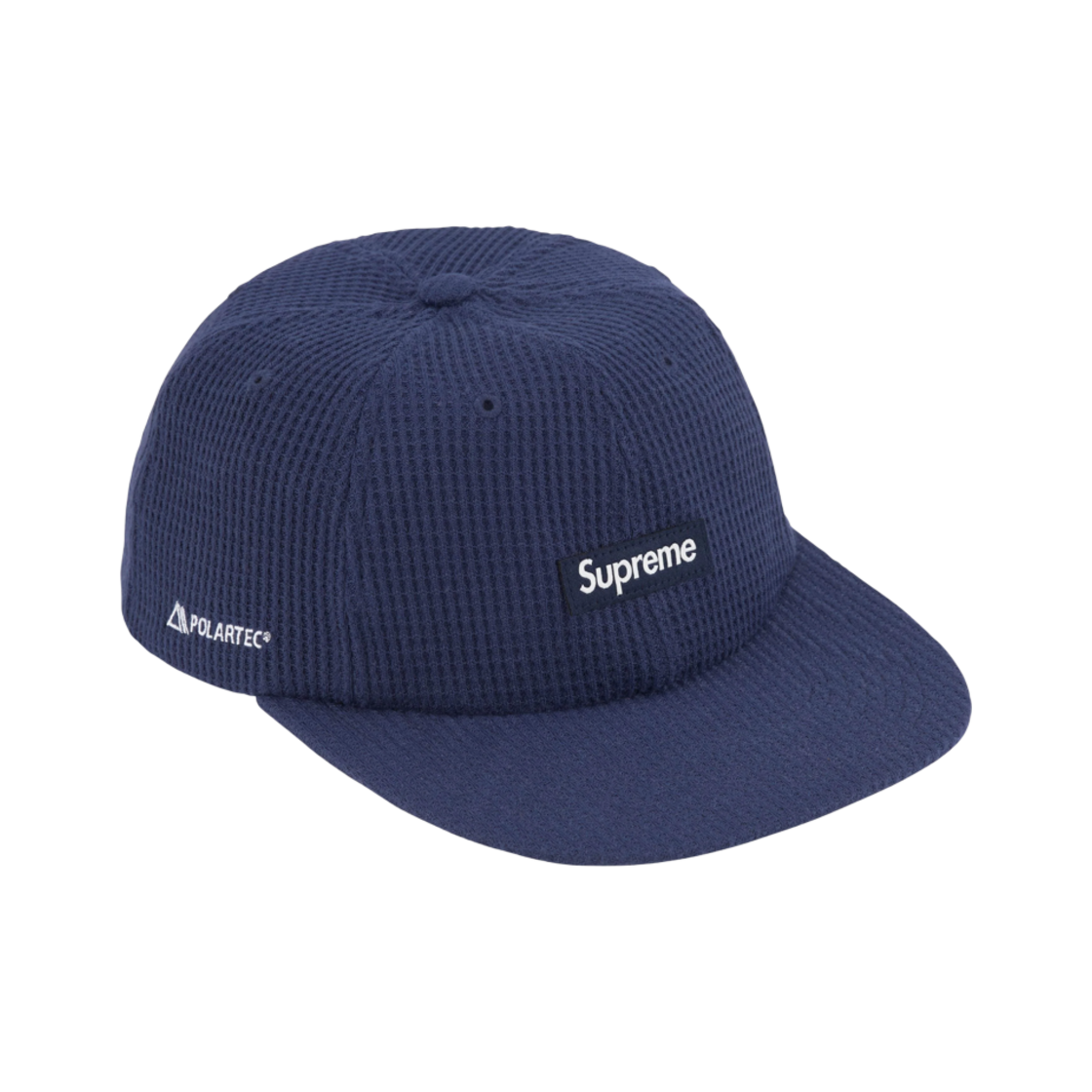 슈프림 폴라텍 와플 스몰 박스 6-패널 네이비 - 24FW(Supreme Polartec Waffle Small Box 6-Panel Navy - 24FW)