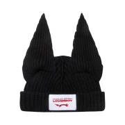 Charles Jeffrey Loverboy Floppy Ears Beanie Black