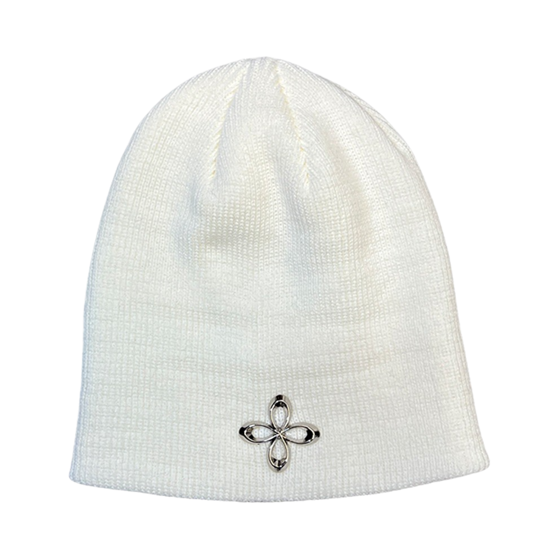 써저리 클로버 로고 숏 비니 화이트(Surgery Clover Logo Short Beanie White)