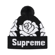 Supreme Rose Beanie Black - 22FW