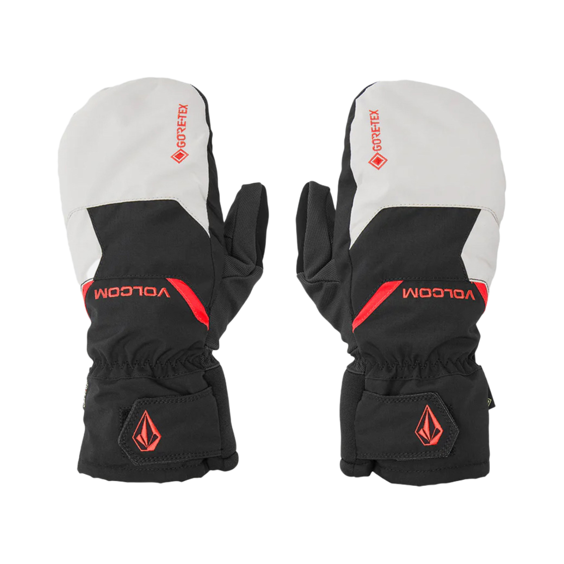 볼컴 맨즈 STAY DRY 고어텍스 글러브 라이트 그레이(Volcom Mens Stay Dry Gore-Tex Mitt Light Grey)