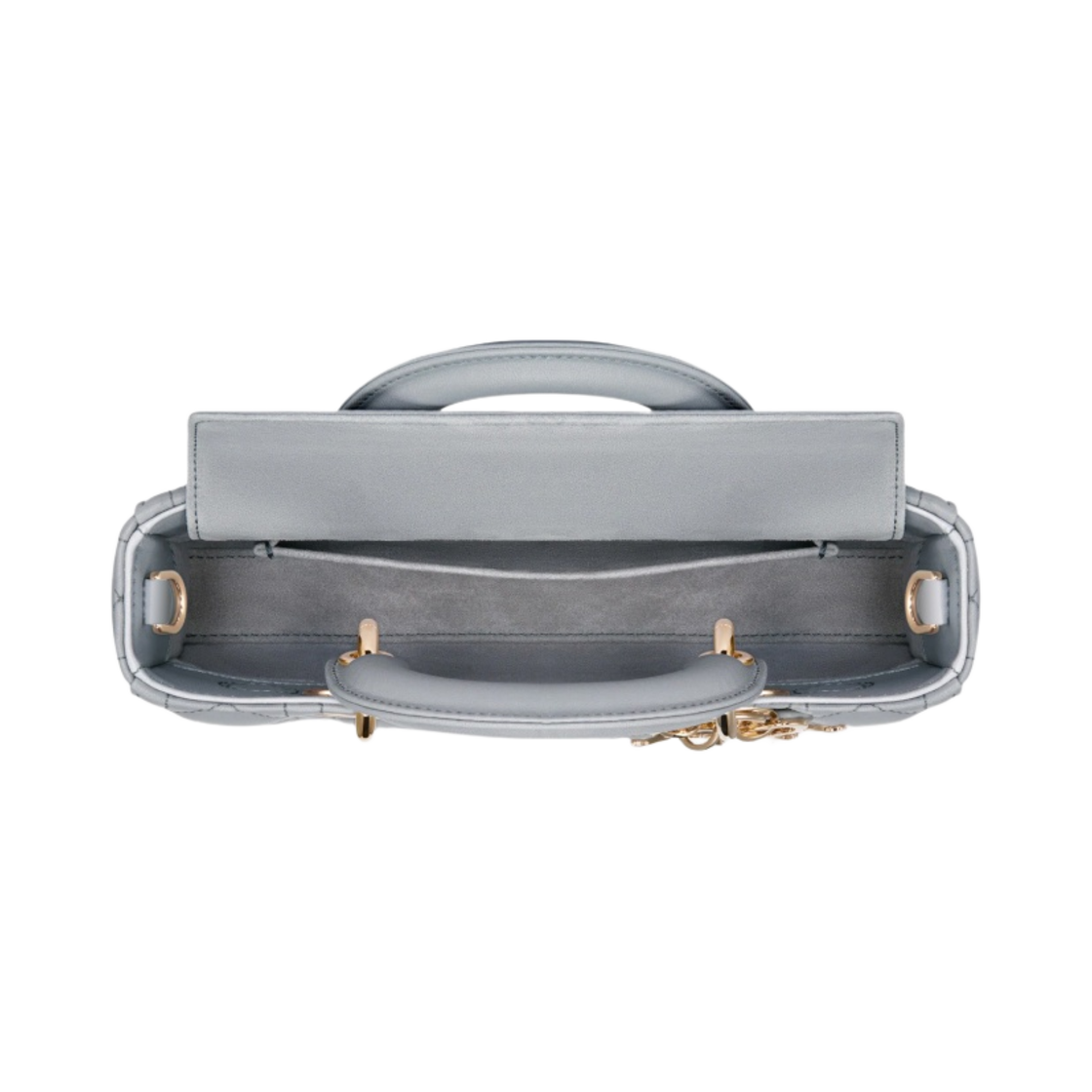 M0613ONGE-M47G Dior Small Lady D-Joy Bag Cannage Lambskin Ethereal Grey - #4