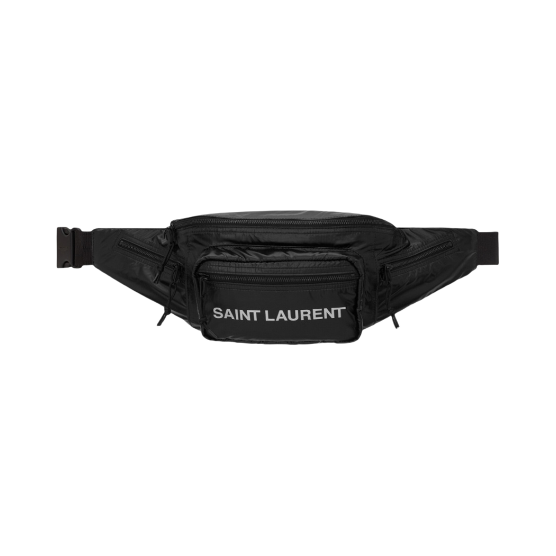 생로랑 넉스 크로스바디백 나일론 블랙 플래티넘(Saint Laurent Nuxx Crossbody Bag in Nylon Black and Platinum) - 1