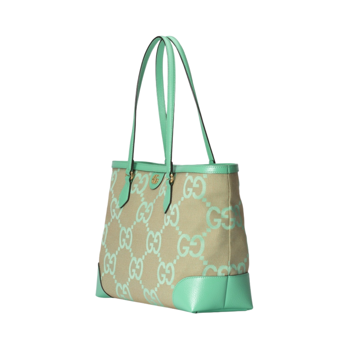 구찌 오피디아 점보 GG 미디움 토트백 베이지 그린 민트(Gucci Ophidia Jumbo GG Medium Tote Bag Beige Green Mint) - 2
