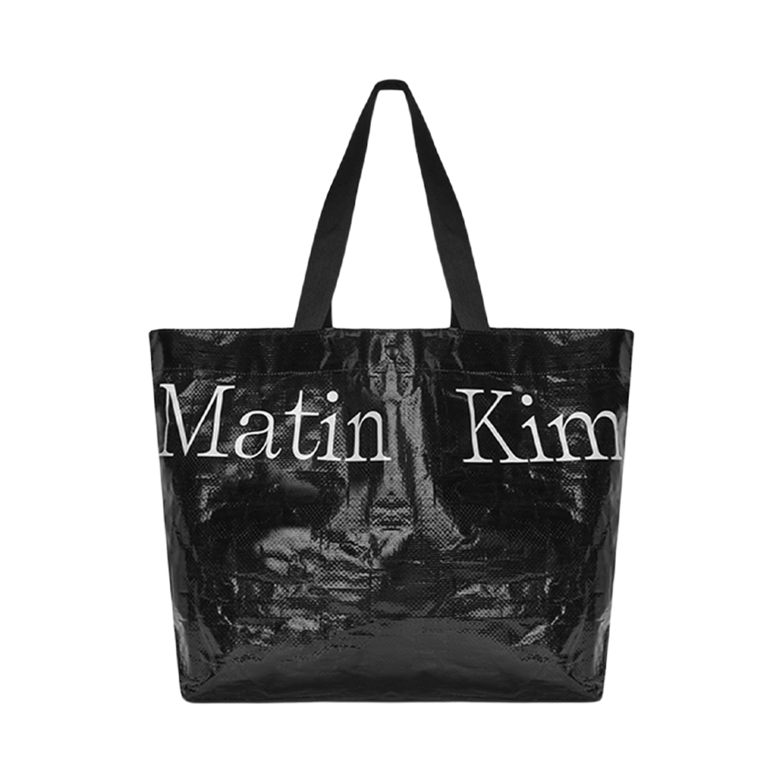 마뗑킴 마뗑 타폴린 쇼퍼백 블랙(Matin Kim Matin Tarpaulin Shopper Bag Black)