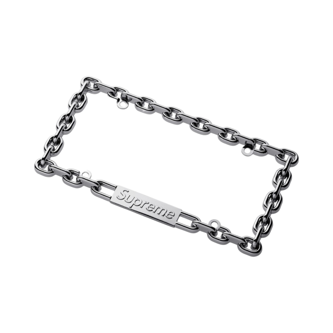 슈프림 체인 라이센스 플레이트 프레임 실버 - 18FW(Supreme Chain License Plate Frame Silver - 18FW) - 3