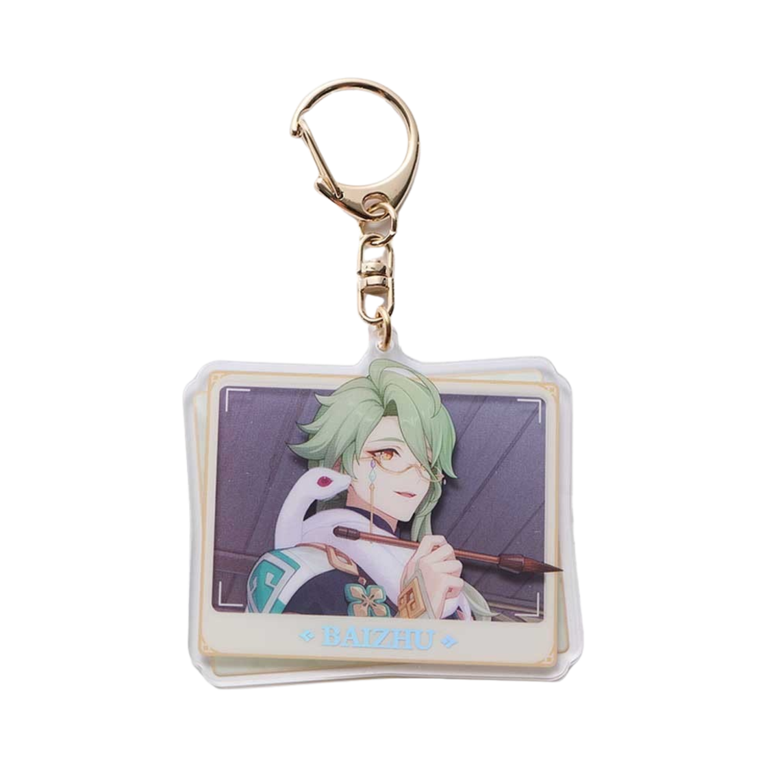 원신 아크릴 사각 키링 PV 시리즈 백출(Genshin Character PV Series Strap Baizhu)