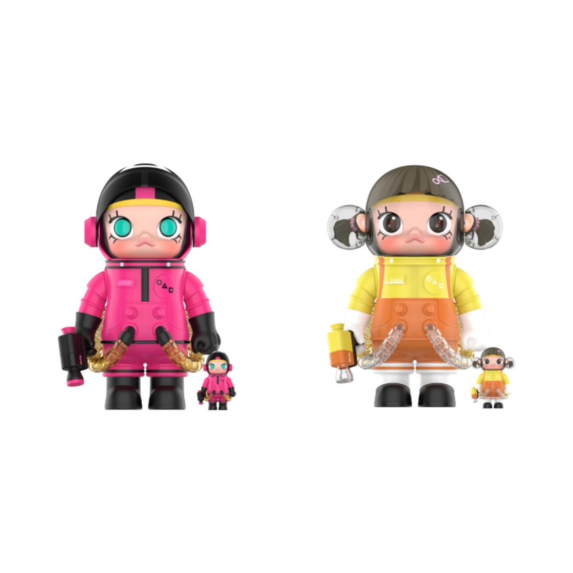 팝마트 메가 스페이스 몰리 400%+100% 오징어 게임 랜덤박스 (1개입)(Pop Mart Mega Space Molly 400%+100% Squid Game (1 Blind Box))