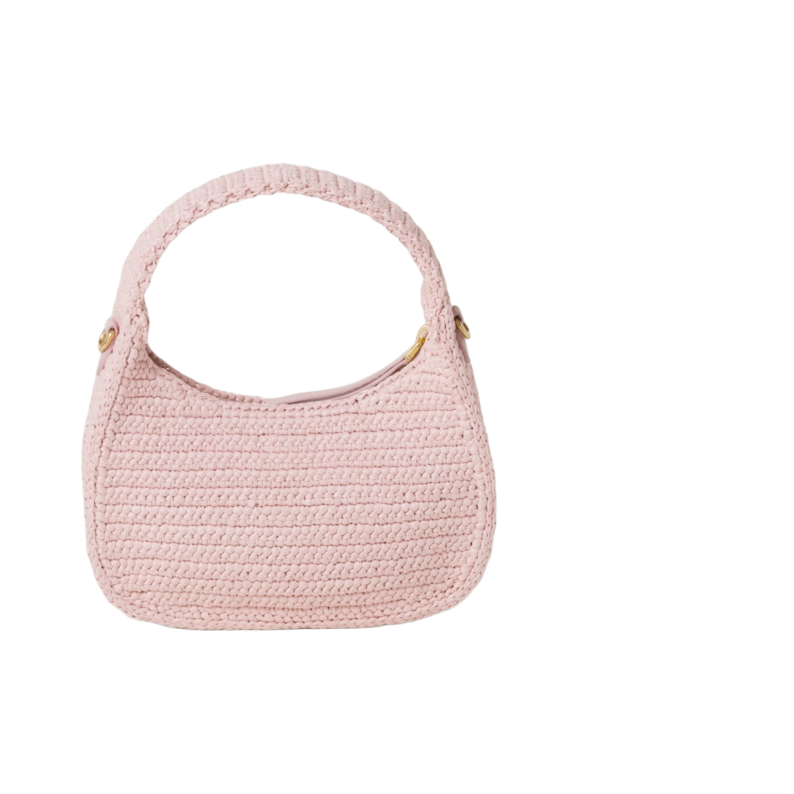 미우 미우 완더 크로셰 호보백 앨러배스터 핑크(Miu Miu Wander Crochet Hobo bag Alabaster Pink) - 3
