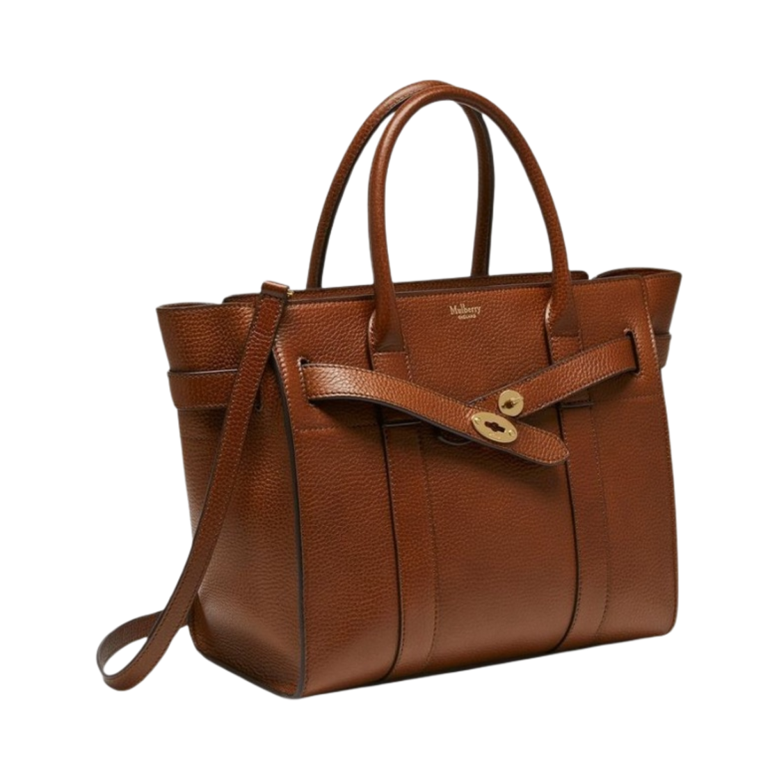 HH8729-552G110 Mulberry Small Classic Grain Zipped Bayswater Oak - #2
