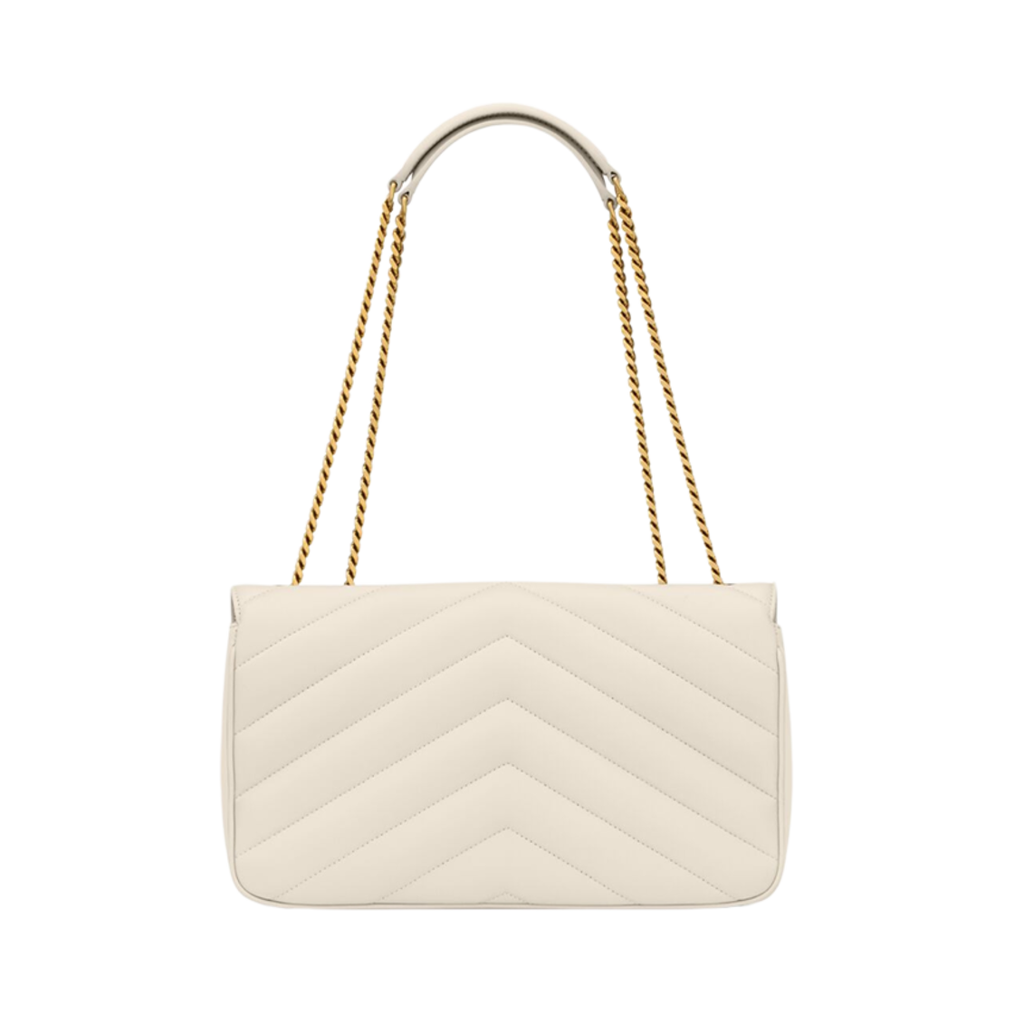 생로랑 루루 미디움 마틀라세 램스킨 블랑 빈티지(Saint Laurent Loulou Medium in Matelasse Lambskin Blanc Vintage) - 2