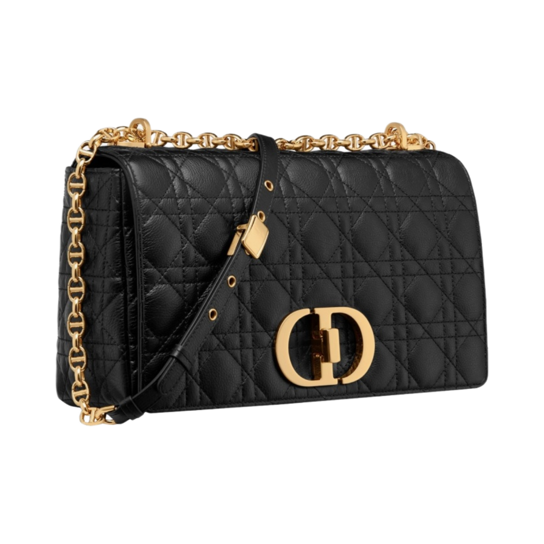 디올 라지 카로백 서플 까나쥬 카프스킨 블랙(Dior Large Caro Bag Supple Cannage Calfskin Black) - 2
