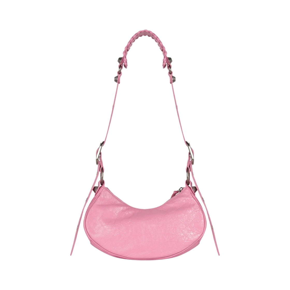 발렌시아가 아레나 램스킨 르 카골 XS 숄더백 라이트 핑크(Balenciaga Arena Lambskin Le Cagole XS Shoulder Bag Light Pink) - 3