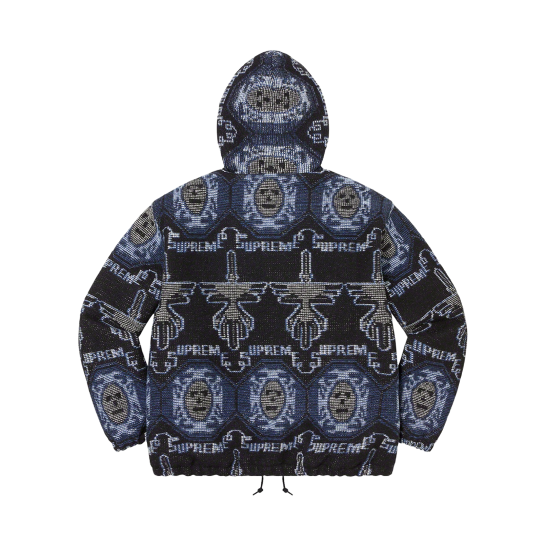 슈프림 우븐 후드 자켓 블루 - 22FW(Supreme Woven Hooded Jacket Blue - 22FW) - 3