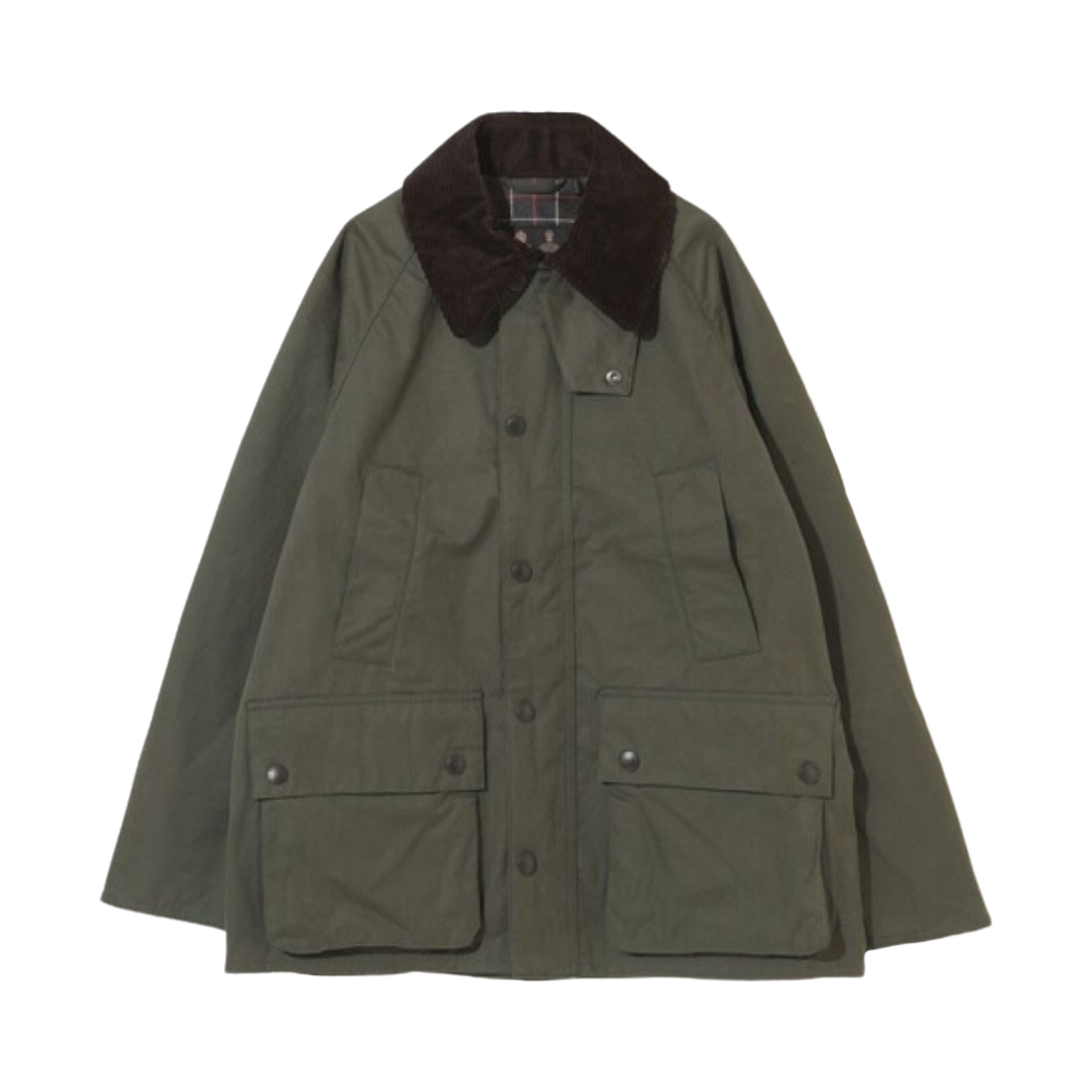MCA0933SG71 Barbour OS Peached Bedale Casual Non-Wax Jacket Sage