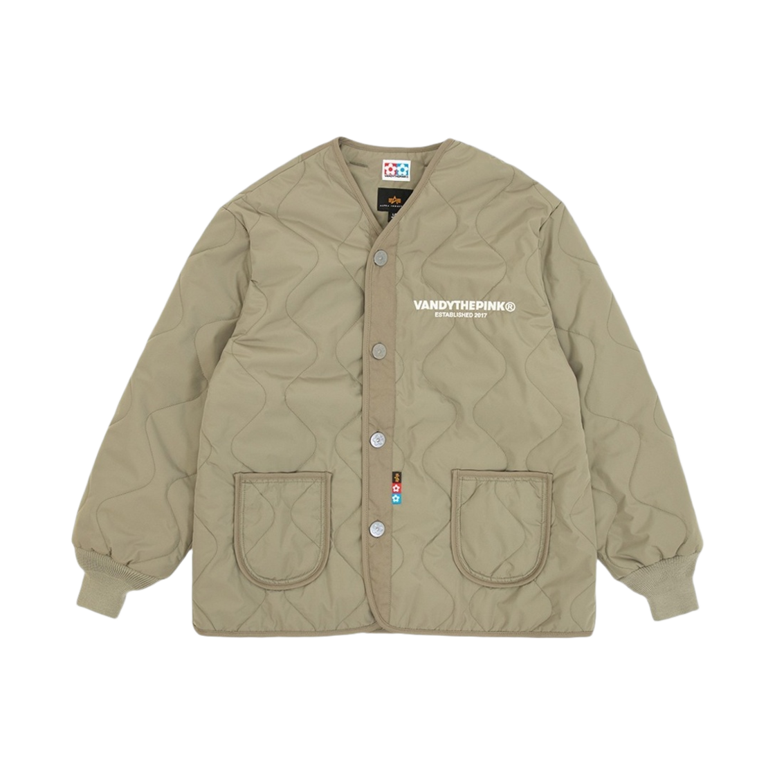 반디 더 핑크 x 알파 인더스트리 라이너 자켓 로렐 카모(Vandy The Pink x Alpha Industries Liner Jacket Laurel Camo)