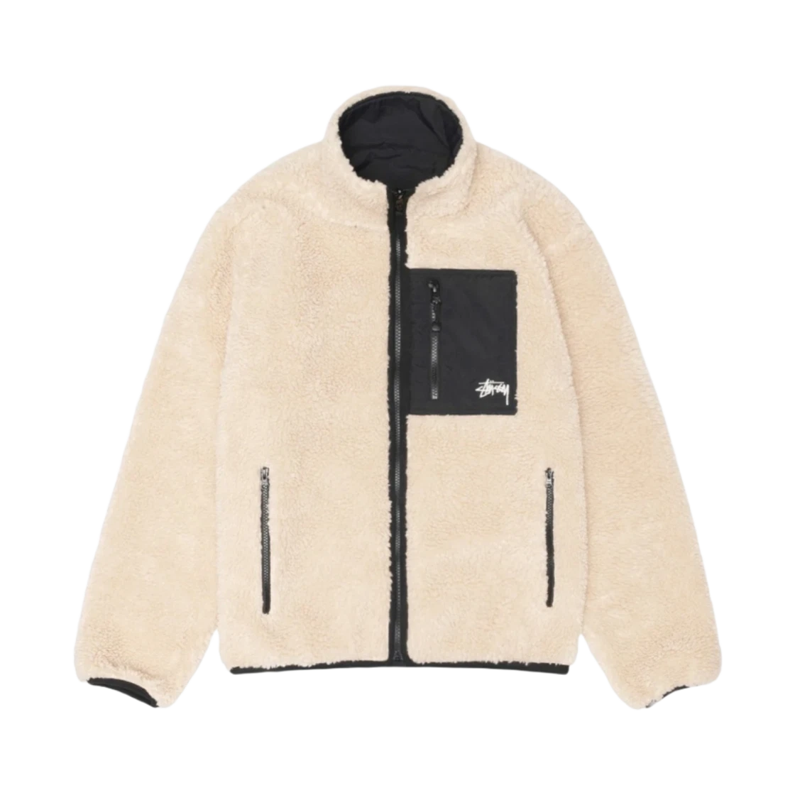 Stussy Stussy Sherpa Reversible Jacket Beige · S