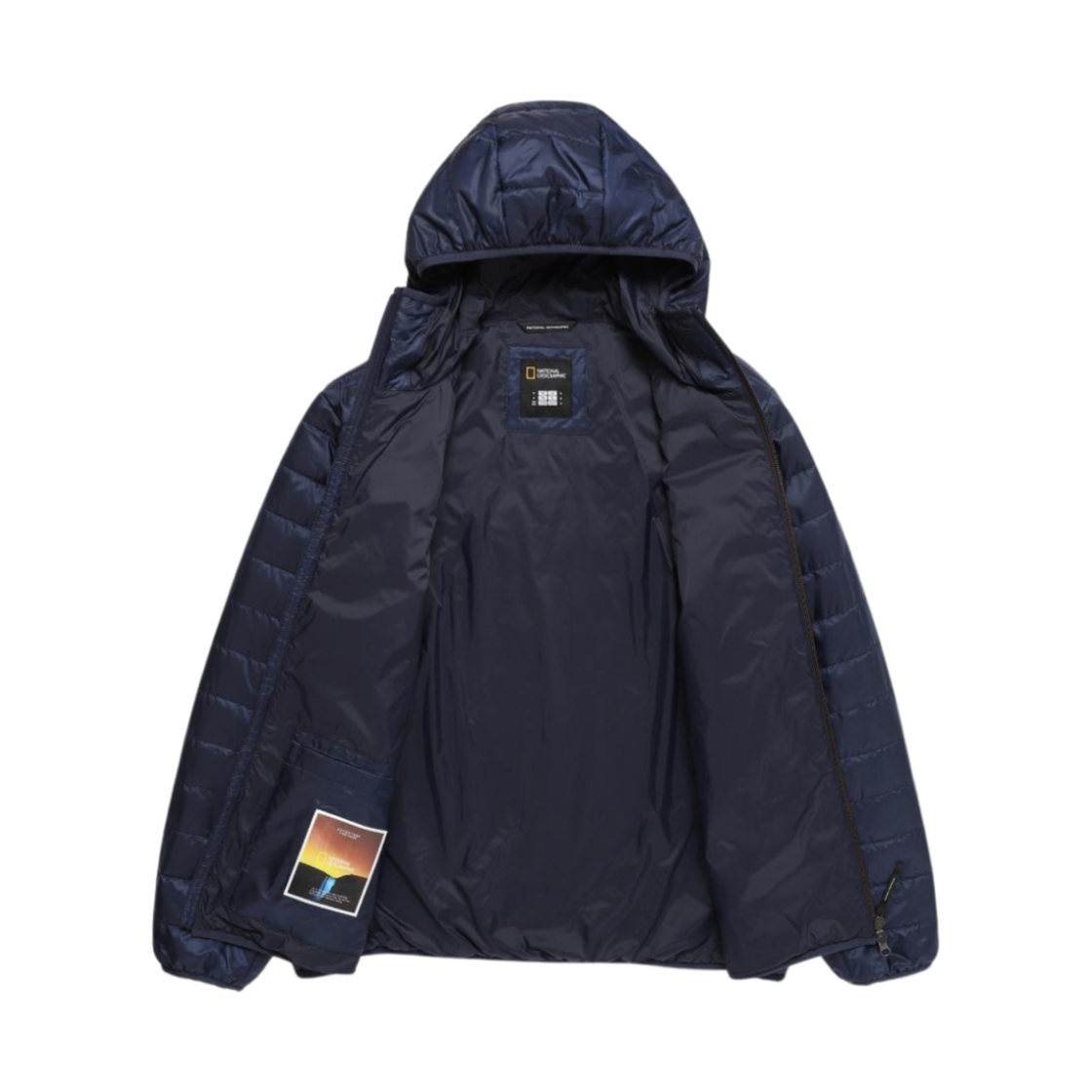 내셔널 지오그래픽 퀼팅 후드 라이트웨이트 패딩 네이비(National Geographic Quilting Hood Lightweight Padding Navy) - 2