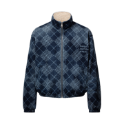 Louis Vuitton Denim Fleece Blouson Jacket Indigo Blue