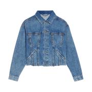 Jacquemus La Veste De Nimes Criollo Boxy Denim Jacket Light Blue Tabac