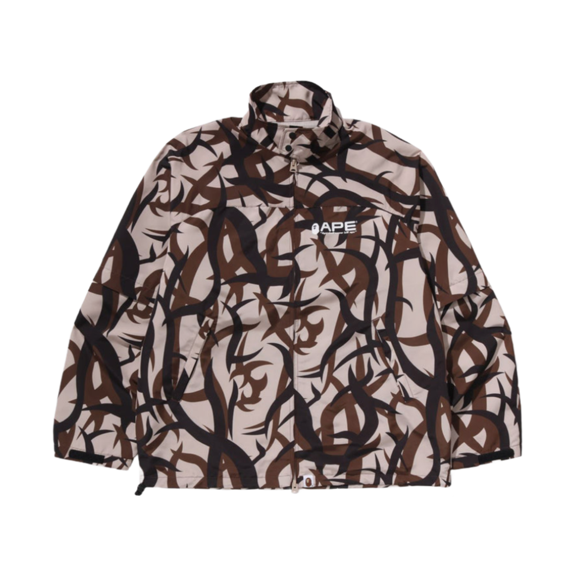 - BAPE Trial Camo Rain Jacket Beige