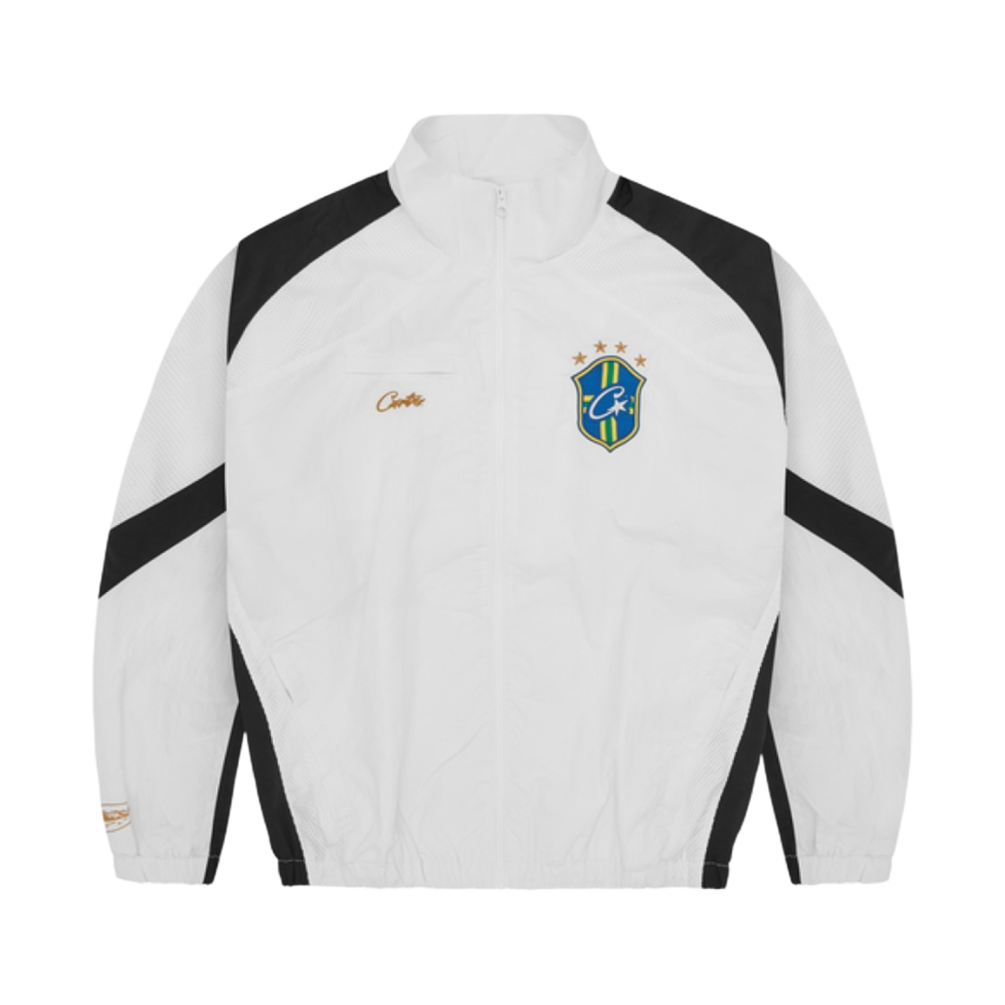코르테이즈 올림픽 슈쿠 자켓 브라질 화이트 블랙(Corteiz Olympic Shuku Jacket Brasil White Black)