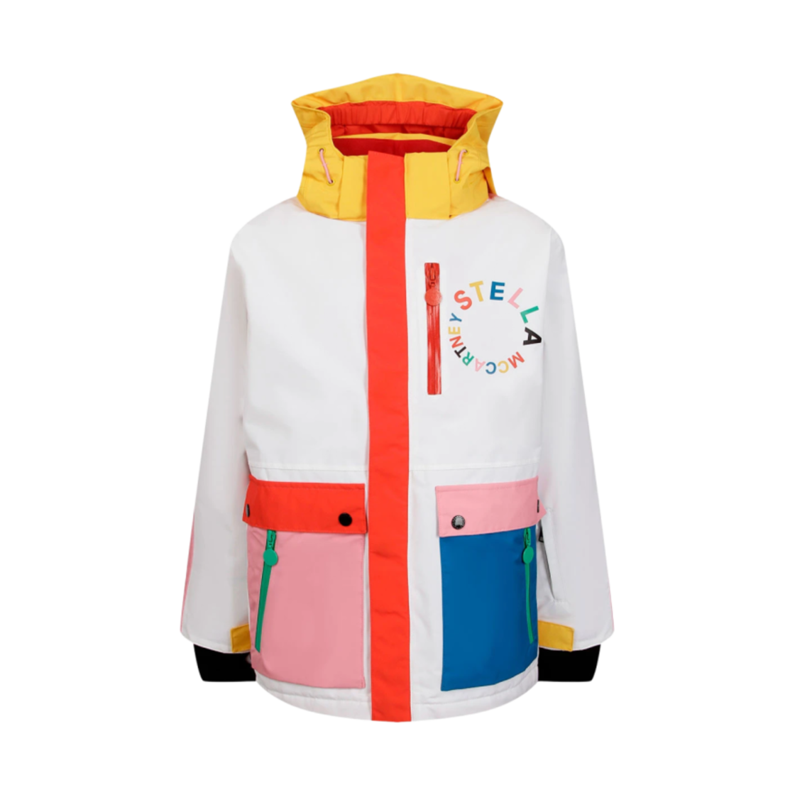 (키즈) 스텔라 맥카트니 후드 스키 자켓 멀티컬러((Kids) Stella McCartney Hooded Ski Jacket Multicolour)
