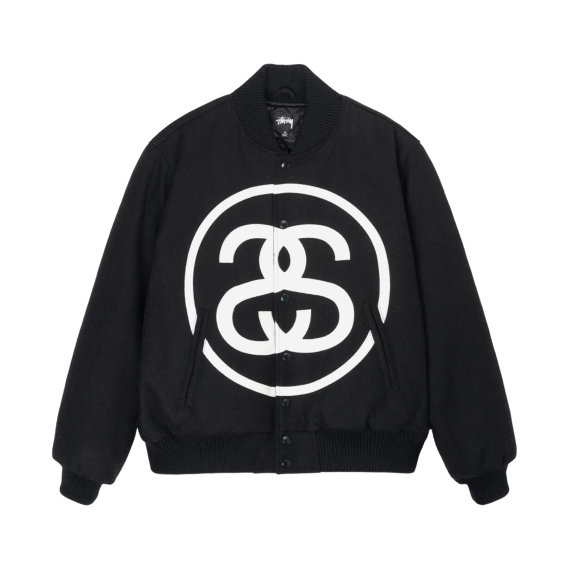 스투시 NY 챕터 사틴 바시티 자켓 네이비 | Stussy | KREAM