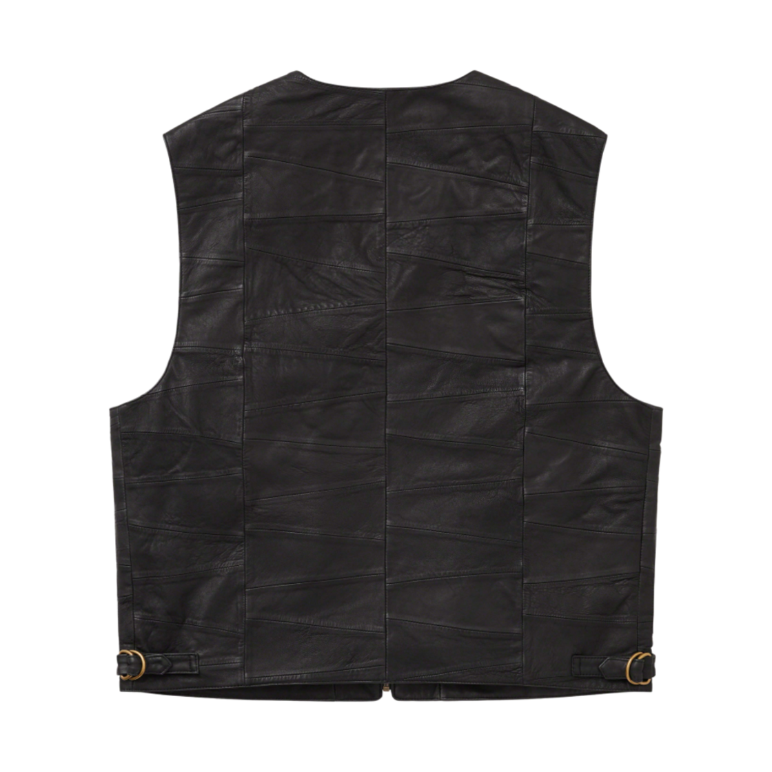슈프림 패치워크 레더 카고 베스트 블랙 - 23SS(Supreme Patchwork Leather Cargo Vest Black - 23SS) - 2