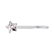 DNINI Twinkle Star Hair Slide Silver Pink