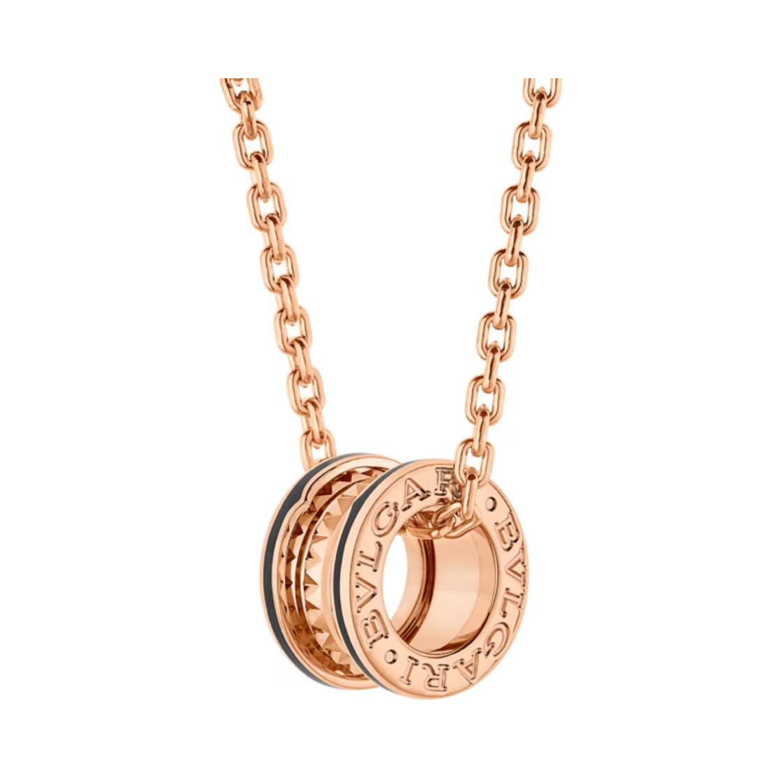 불가리 비제로원 네클리스 로즈 골드 블랙(Bulgari B.Zero1 Necklace Rose Gold Black) - 1