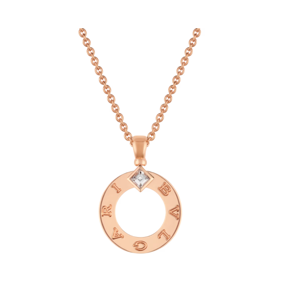 불가리 불가리 네클리스 로즈 골드 다이아몬드(Bulgari Bulgari Necklace Rose Gold Diamond)
