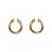 Portrait Report Twist Ring Mini Ear Cuff Gold